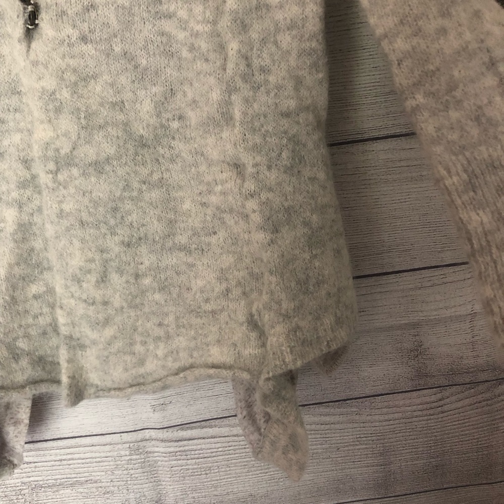 Anthro. Moth Light gray Hooded Sweater sz S ✨ - Picture 5 of 6